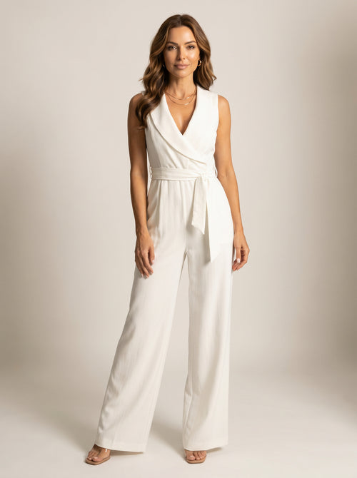 Claire | Women's Sleeveless V-Neck Jumpsuit