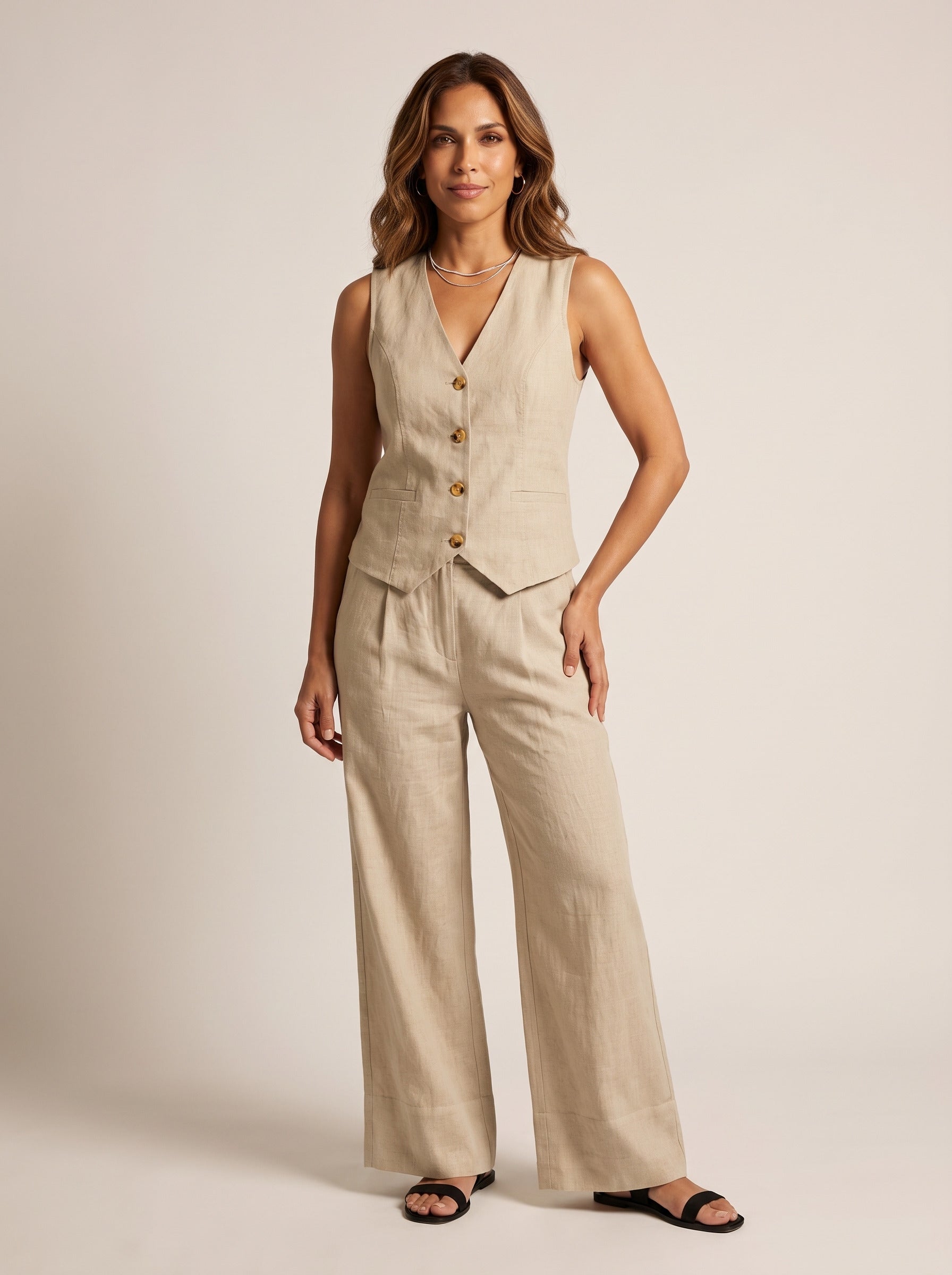 Diana | Women's Wide Leg Tailored Jumpsuit