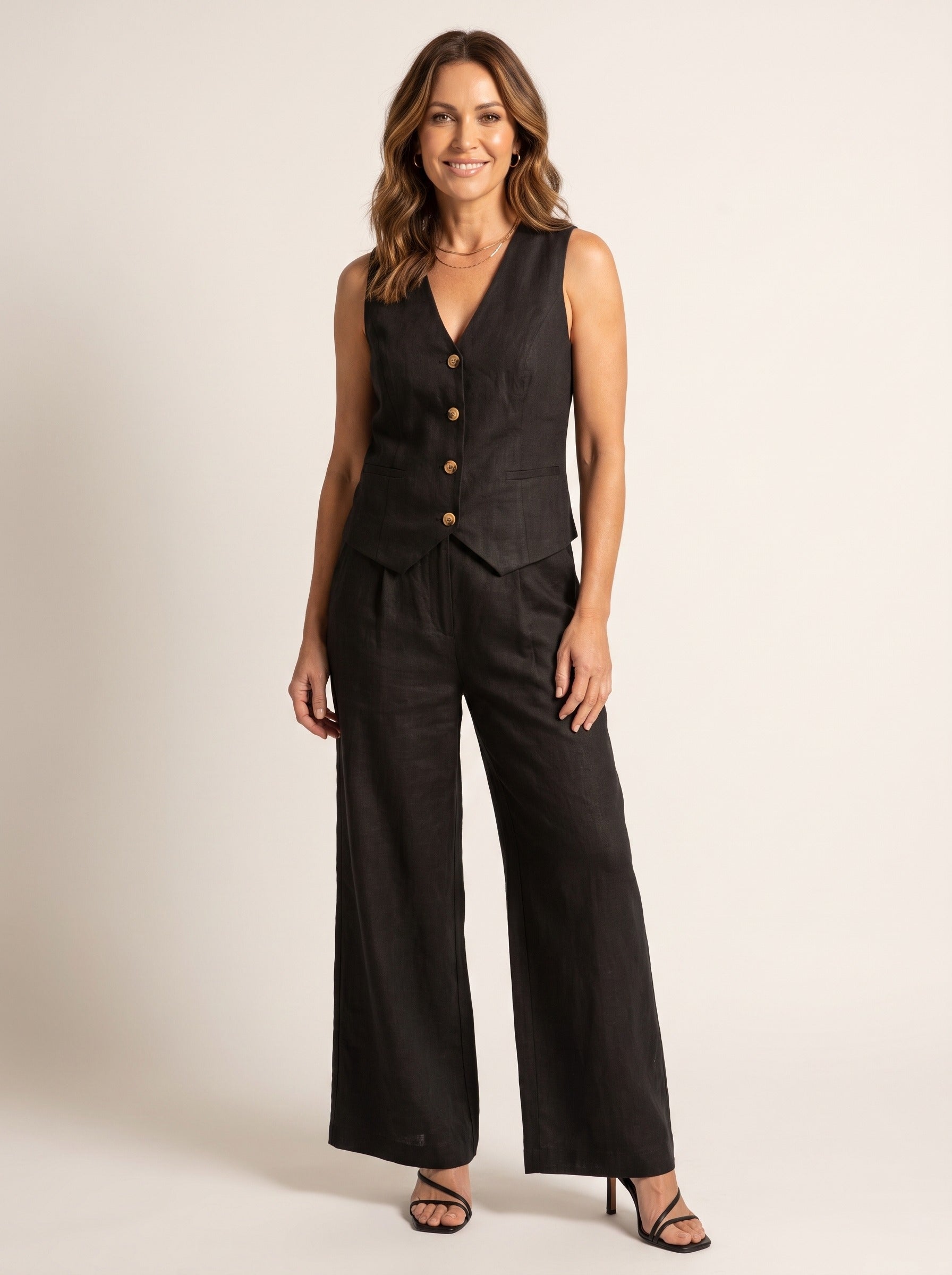 Diana | Women's Wide Leg Tailored Jumpsuit