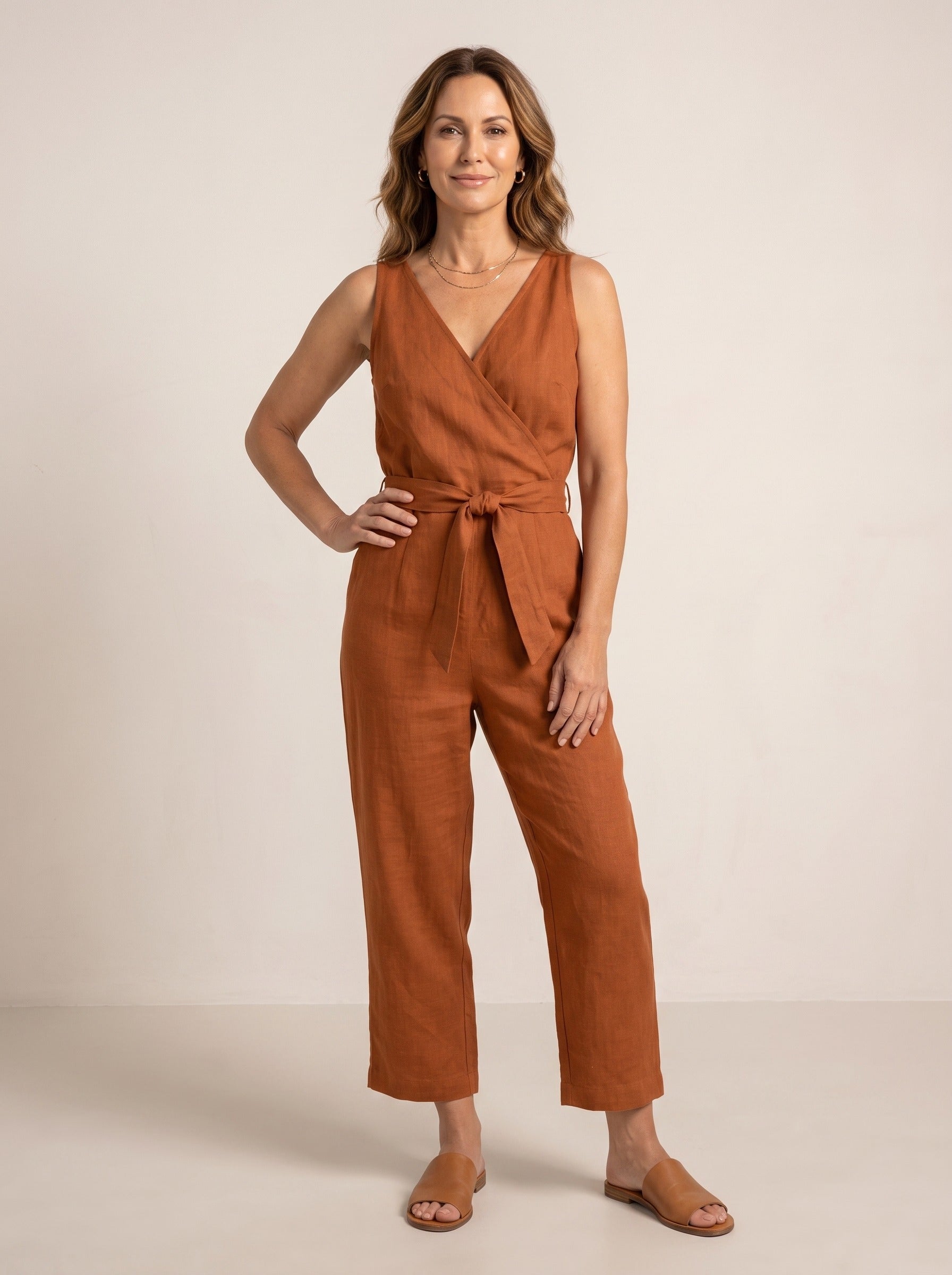 Renee | Women's Belted Utility Jumpsuit