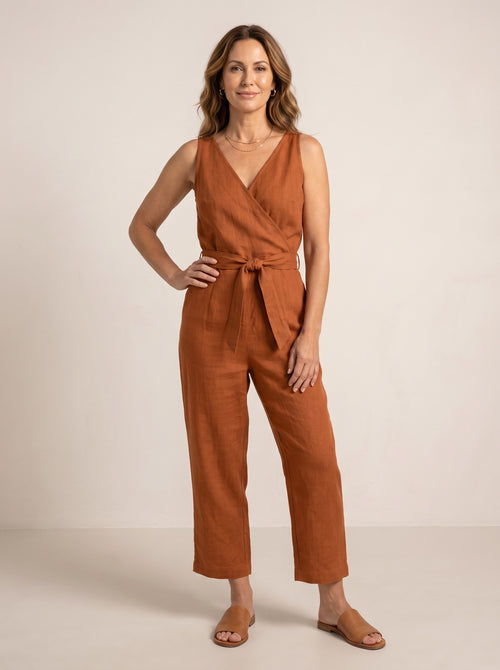 Renee | Women's Belted Utility Jumpsuit