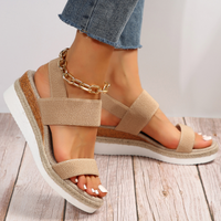 Amanda | Platform Wedge Sandals with Espadrille Sole