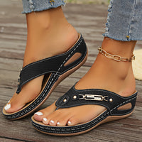 Anne | Rhinestone Thong Comfort Sandals