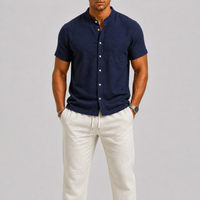 Darryl | Linen Short Sleeve Button-Up Shirt