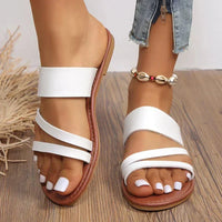 Denise | Flat Cushioned Multi-Strap Open Toe Sandals