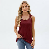 Elizabeth | Ribbed Ring Detail Tank Top