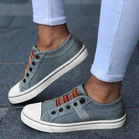 Gaye | Slip-On Striped Canvas Sneakers