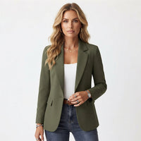 Glenda | Tailored Open Front Blazer Jacket