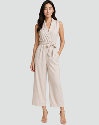 Jennifer | Tailored Wide-Leg Jumpsuit with Belt