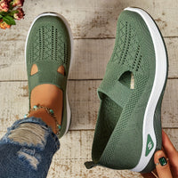 Julia | Knit Slip-On Sneakers with Breathable Cutout Design