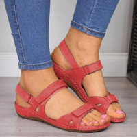Leanne | Adjustable Strap Wedge Sandals