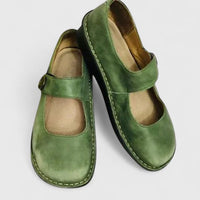 Lesley | Leather Mary Jane Flats