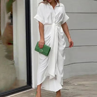 Marilyn | Shirt Maxi Dress with Tie Waist