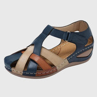 Michelle | Wedge Sandals With Crisscross Straps