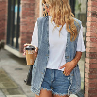 Robin | Sleeveless Denim Vest with Relaxed Fit