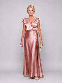 Rosemary | Elegant Wrap V-Neck Maxi Dress