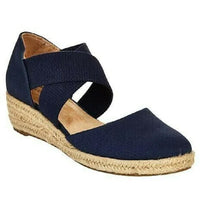 Shirley | Espadrille Wedge Sandals with Crisscross Straps