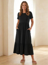 Toni | Relaxed Tiered Midi Dress