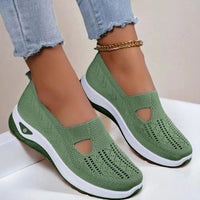 Vicky | Slip-On Knit Sneakers With Cutout Detail