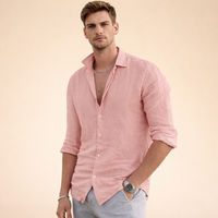 Wayne | Classic Long Sleeve Linen Shirt