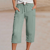 Wendy | Cropped Wide Leg Linen Pants
