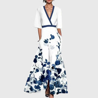 Wilma | Elegant Floral Maxi Dress with Front Split